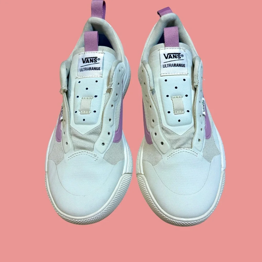 Vans UltraRange EXO Cream Mauve Sneakers Womens 7 Mens 5.5 Excellent